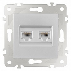 Розетка ethernet rj-45 без рамки arte milano am-203 203.45-2.silver